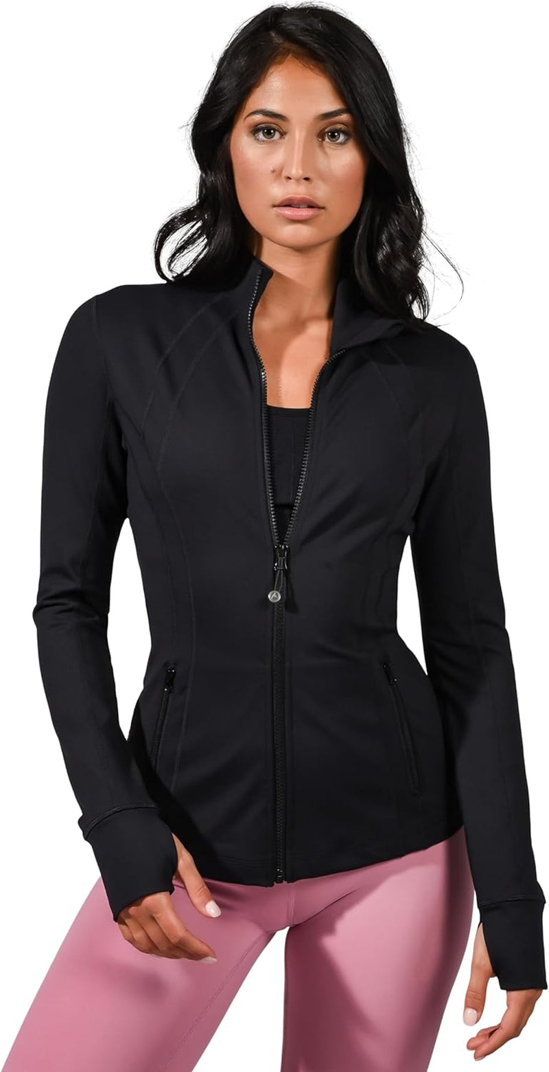 Women’S Lightweight, Full Zip Running Track Jacket